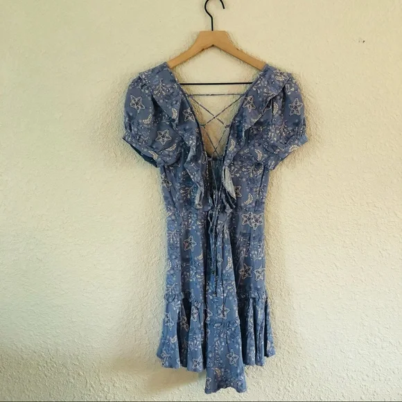 Spell & The Gypsy Celestial Mini Dress in Blue - Picture 10 of 16